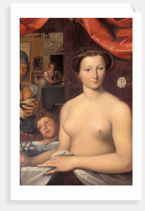 Indre & Loire N* 328 - Chateau d'Azay-le-Rideau - salle 4 "" la Dame au bain" detail by Anonymous