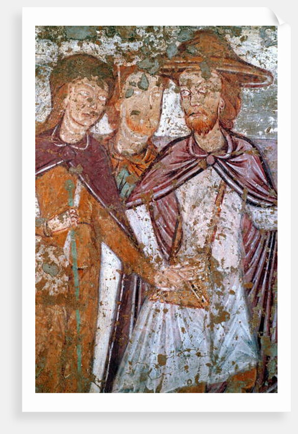 Wall painting of the legend of St-Gilles by Anonymous