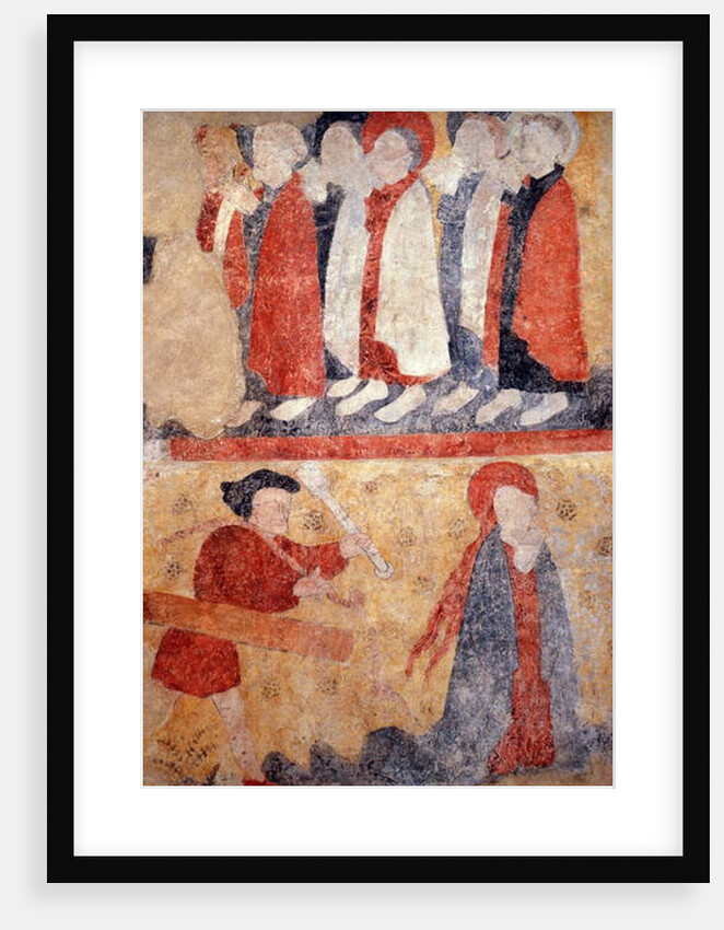 Loire Atlantique N* 079 - St-Sulpice des Landes - Church known as “Old Town” - Wall painting of the 15th century by Anonymous