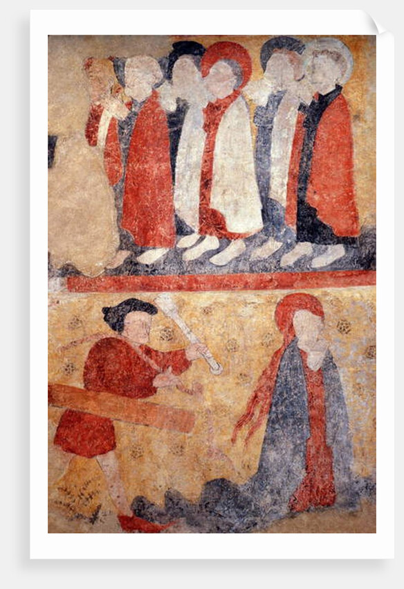 Loire Atlantique N* 079 - St-Sulpice des Landes - Church known as “Old Town” - Wall painting of the 15th century by Anonymous