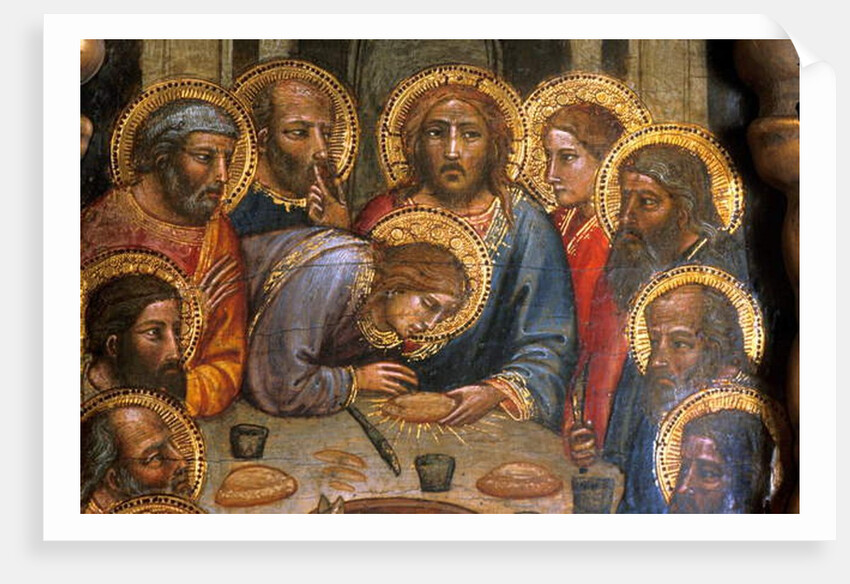 Loire Atlantique N* 090 - Nantes/Musee des Beaux Arts - “” La Cene”” by Mariotto di Nardo - Italian Primitive of the 14th century by Anonymous