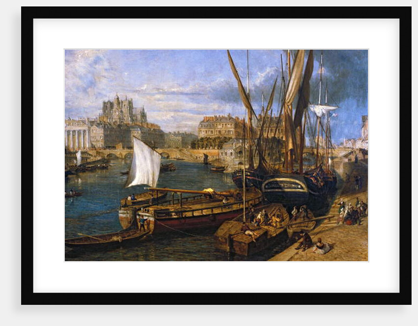Loire Atlantique N* 120 - Nantes - Musee Dobree - The Port of Nantes - by Parrot William - painting of 1804 by Anonymous