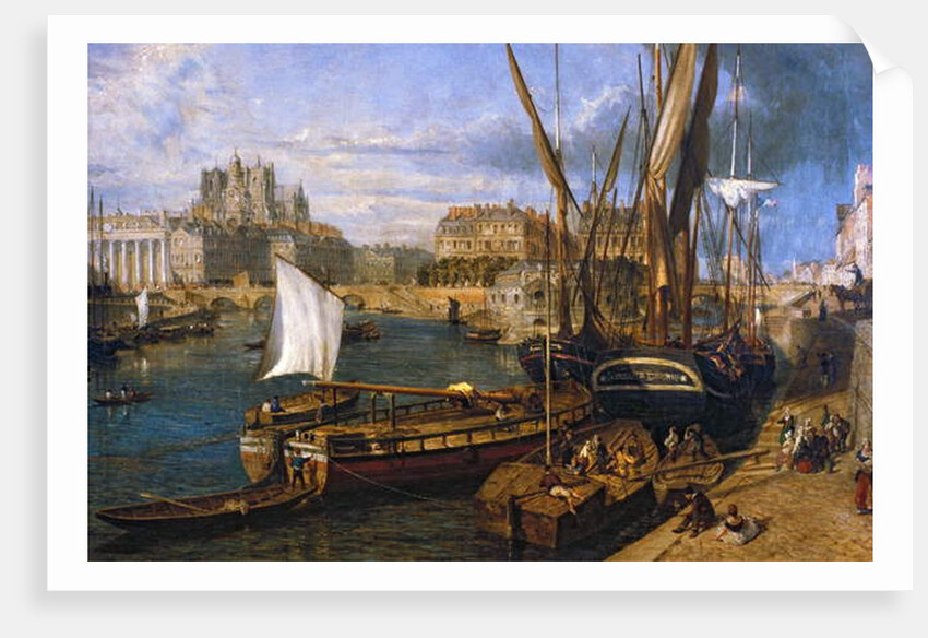 Loire Atlantique N* 120 - Nantes - Musee Dobree - The Port of Nantes - by Parrot William - painting of 1804 by Anonymous