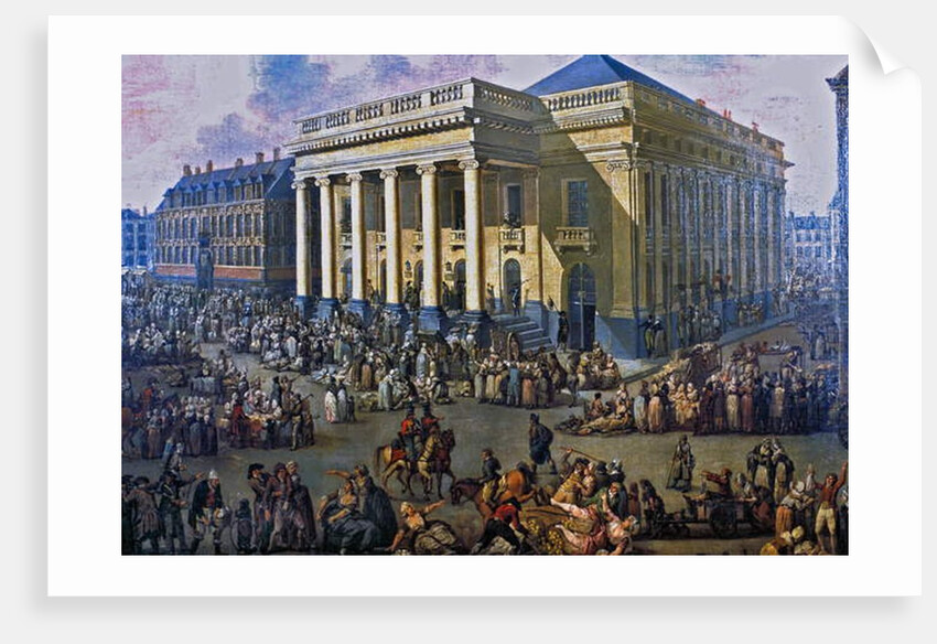 France - Departement du Nord - Lille - Musee Hospice Comtesse - Louis Joseph Watteau, dit Watteau de Lille: Lille, place du theatre by Anonymous