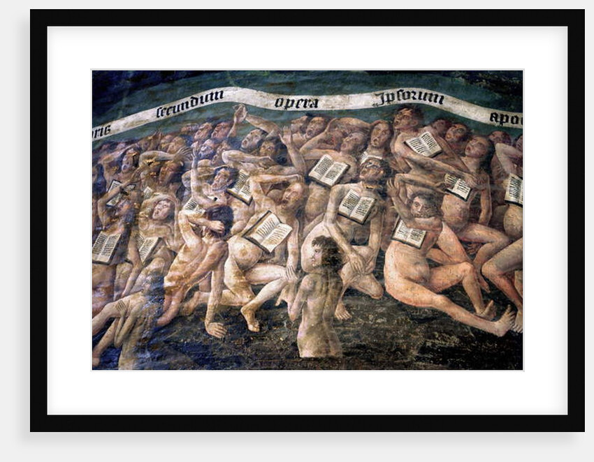 France, Tarn, Albi, Cathedrale Sainte-Cecile, fresco of the Last Judgement, -, the descent to the underworld, detail by Anonymous