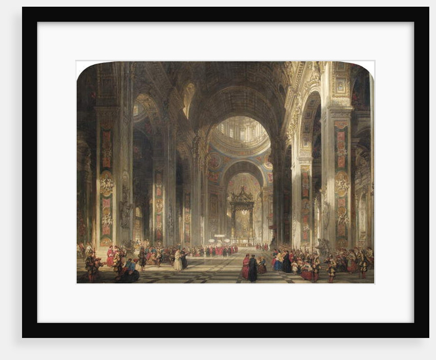 Interior of St Peter's, Rome, 1862 by David Roberts