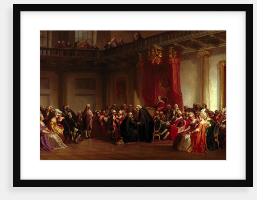 Benjamin Franklin Appearing before the Privy Council by Christian Schussele