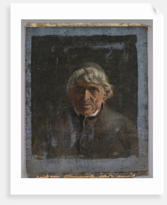 Portrait of an elderly priest, c.1884 by Christian Jorgensen