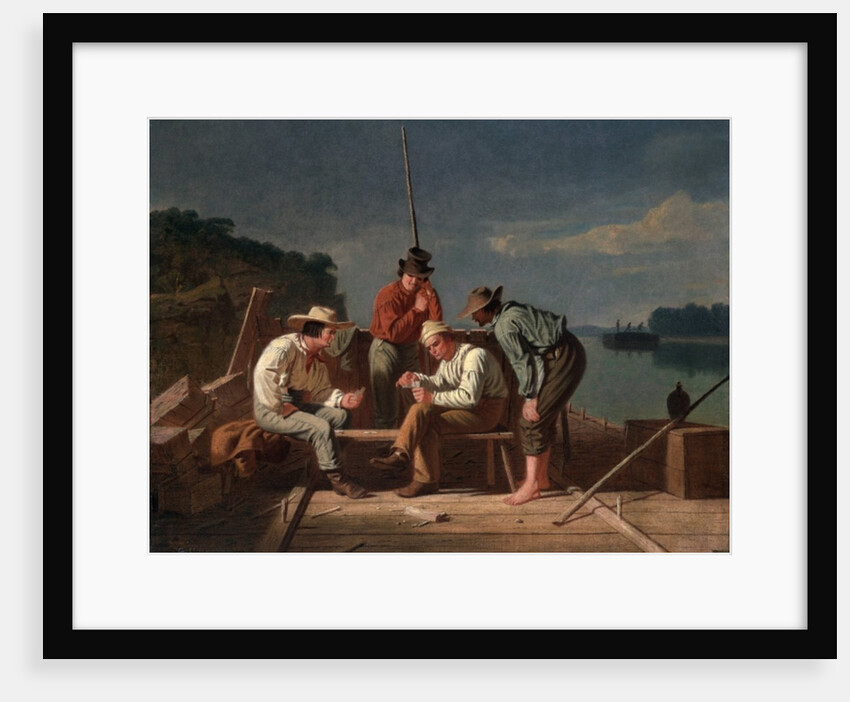 In a Quandary, or Mississippi Raftsmen at Cards, 1851 by George Caleb Bingham