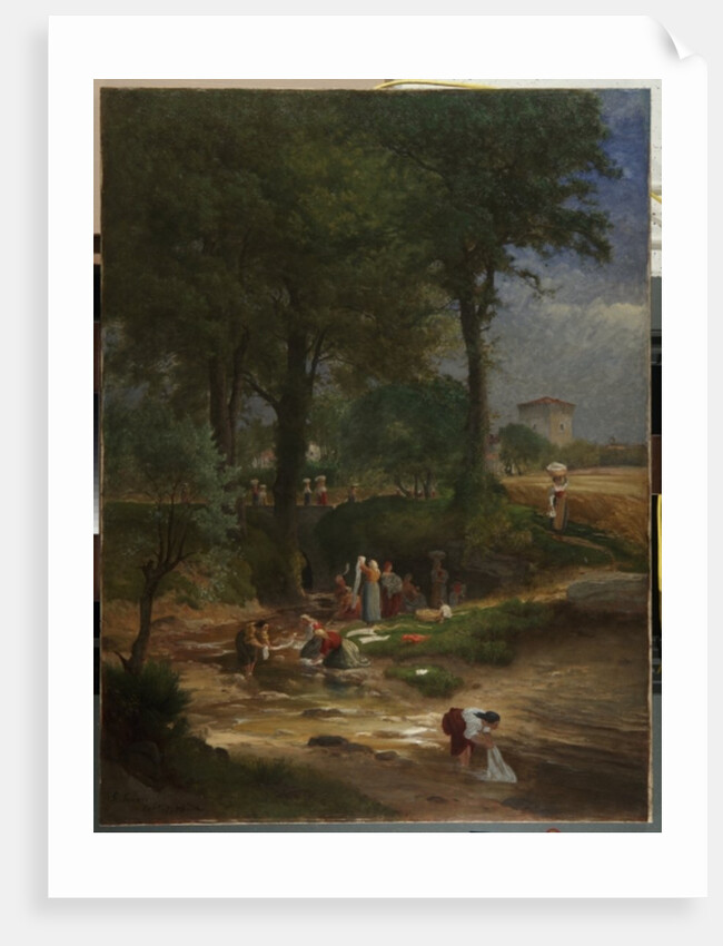 Washing Day near Perugia, 1873 by George Snr. Inness
