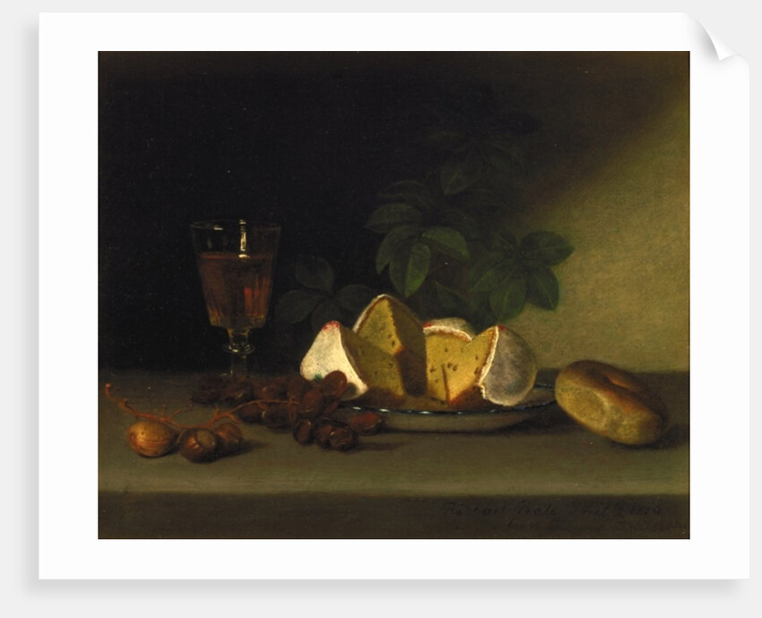 Still Life with Wine, Cake, and Nuts, 1819 by Raphaelle Peale