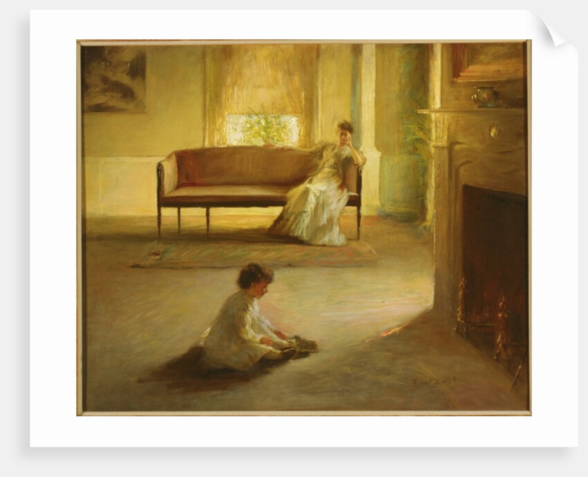 Interior with Mother and Child by Edmund Charles Tarbell