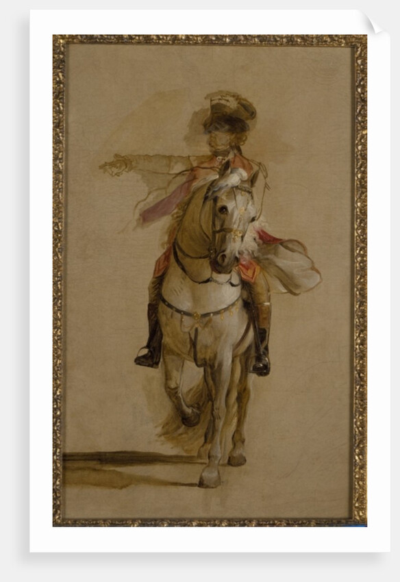 General George Augustus Eliott on a Grey Charger, study for 'The Siege of Gibraltar'. c.1787 by John Singleton Copley