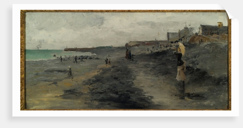 Beach by Dieppe, 1881 by Frank Myers Boggs