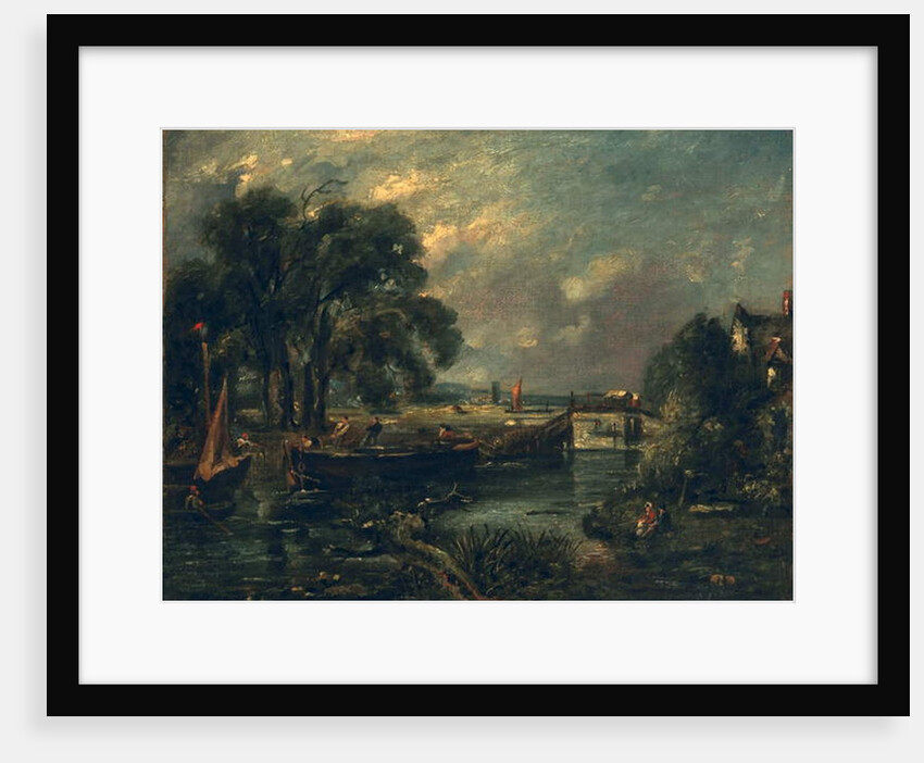 Barges on the Stour by John Constable