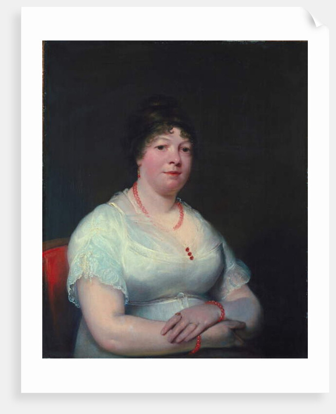 Woman with rose quartz jewellery, c.1810-15 by English School