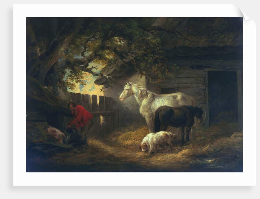 A farmyard, 1792 by George Morland
