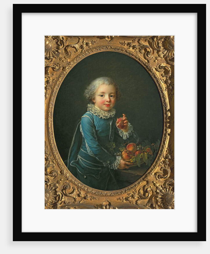 Boy with peaches, 1760 by Francois-Hubert Drouais