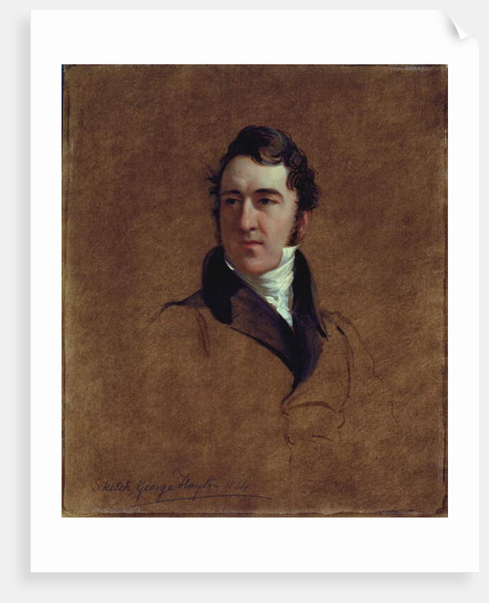 Portrait sketch of John Poulter, 1834 by George Hayter