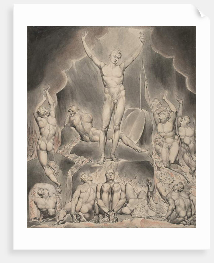 Illustration 1 to Milton's 'Paradise Lost': Satan Calling Up His Legions, 1807 by William Blake