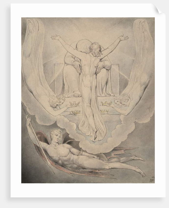 Illustration 3 to Milton's 'Paradise Lost': Christ Offers to Redeem Man, 1807 by William Blake