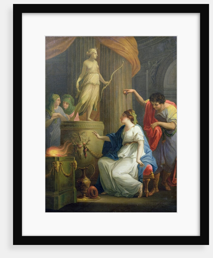 Accontius and Cydippe before the altar of Diana by Angelica Kauffman