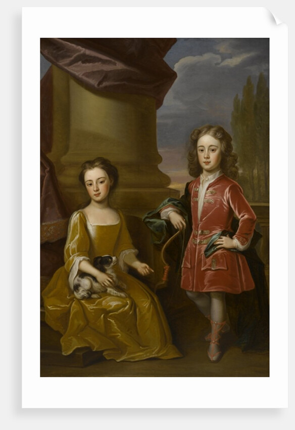 Double portrait of Dudley North and his sister, Anne, 1714 by Robert Byng or Bing