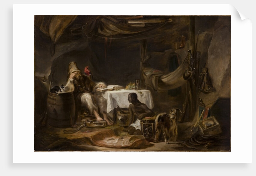 Robinson Crusoe and Man Friday by Alexander Snr Fraser