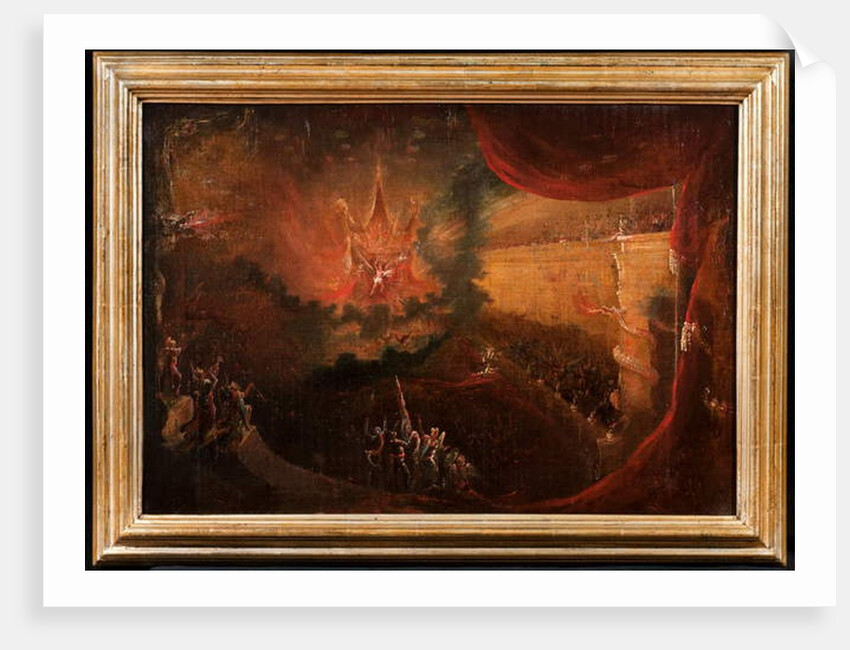 Satan Enthroned in Hell by Samuel Colman