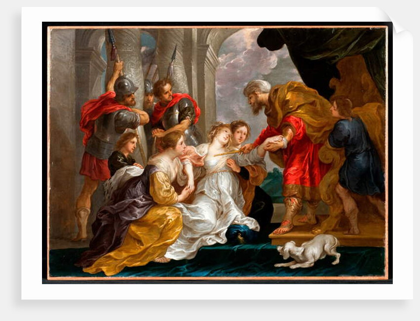 Esther Presents herself at the Palace by Willem van the Elder Herp