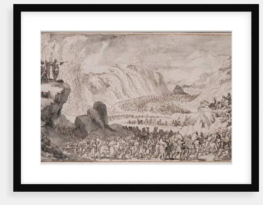 Moses Parting the Red Sea by Caspar Luyken