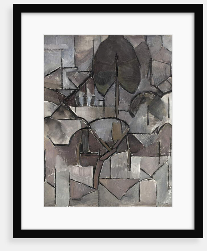 Landscape with trees, 1912 by Piet Mondrian