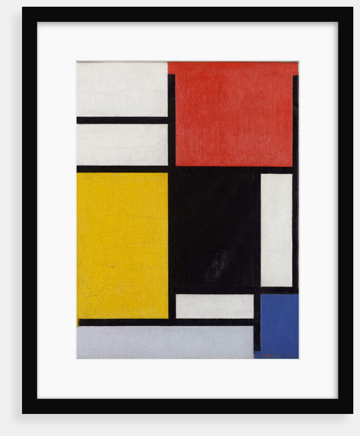 Composition with red, yellow, black, blue and grey, 1921 by Piet Mondrian