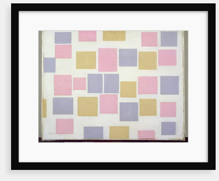 Compositie No.3, with Colour Planes 3, 1917 by Piet Mondrian