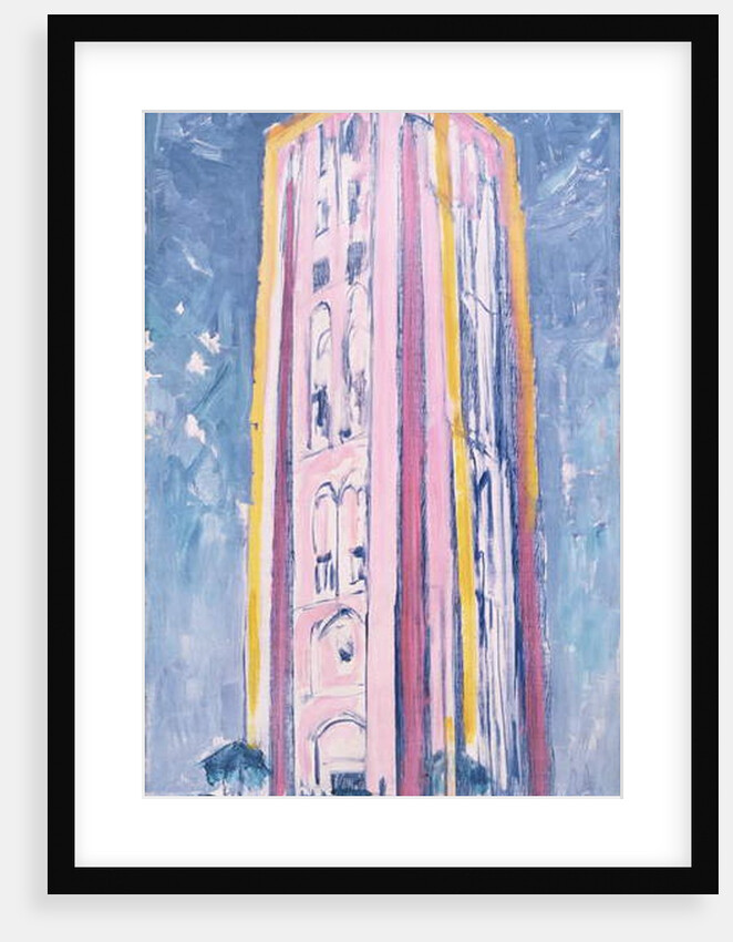 Lighthouse at Westkapelle in Orange, Pink, Purple and Blue, c.1910 by Piet Mondrian