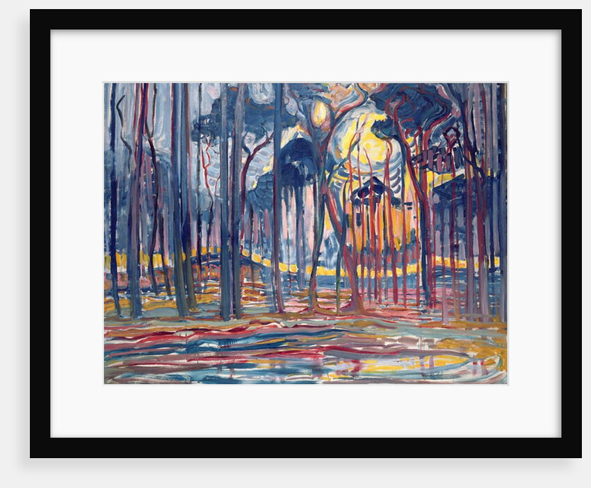 Woods near Oele, 1908 by Piet Mondrian