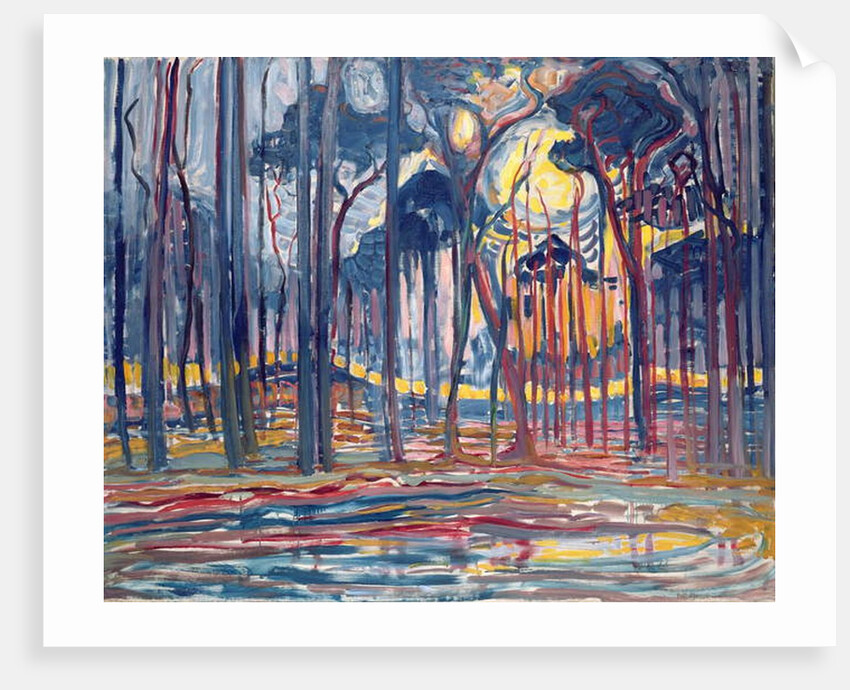 Woods near Oele, 1908 by Piet Mondrian