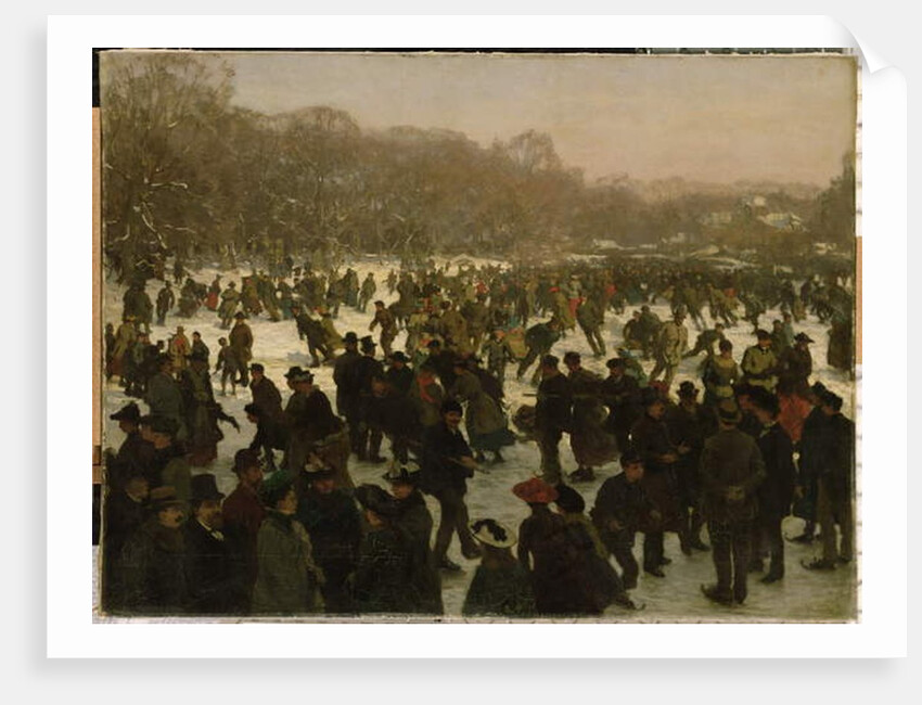 Skating in Haagse Bos by Willem Tholen