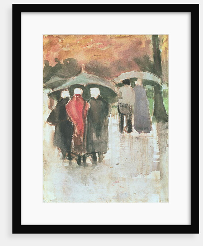 In the Rain, 1882 by Vincent van Gogh