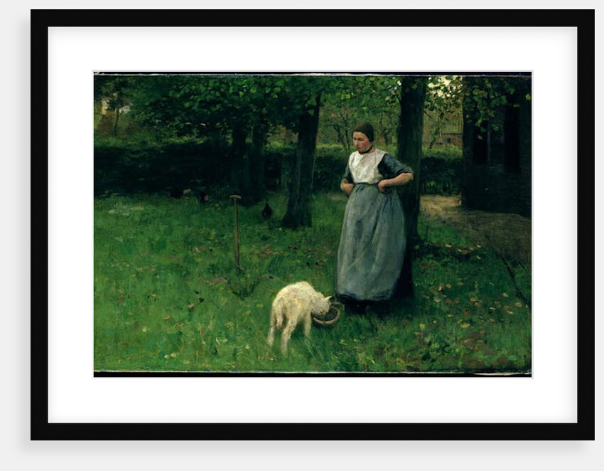 Larener Woman with a Goat, c.1885 by Anton Mauve