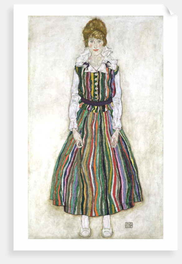 Portrait of Edith Schiele, the artist's wife, 1915 by Egon Schiele