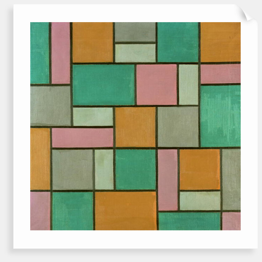 Composition 17, 1919 by Theo van Doesburg