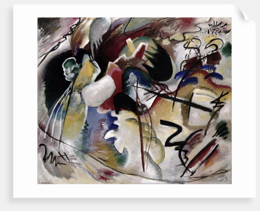 Painting with white form, 1913 by Wassily Kandinsky