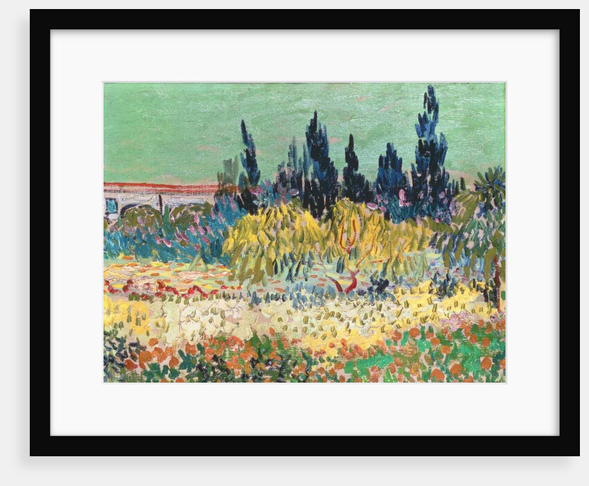 The Garden at Arles, detail of the cypress trees, 1888 by Vincent van Gogh