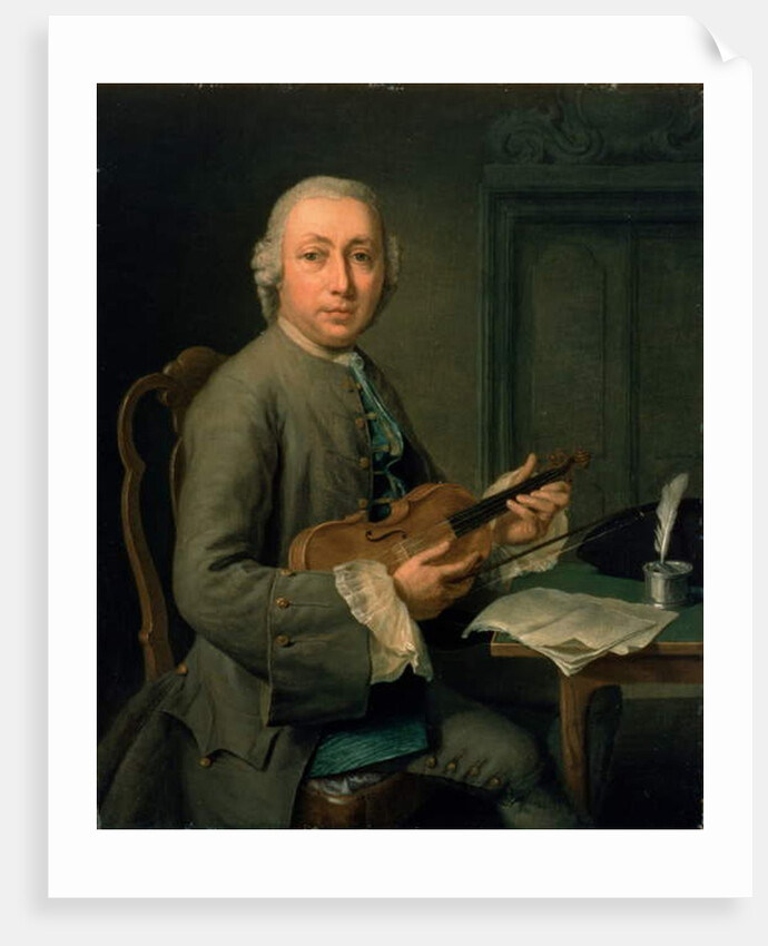 Man with a violin by Hendrik Pothoven