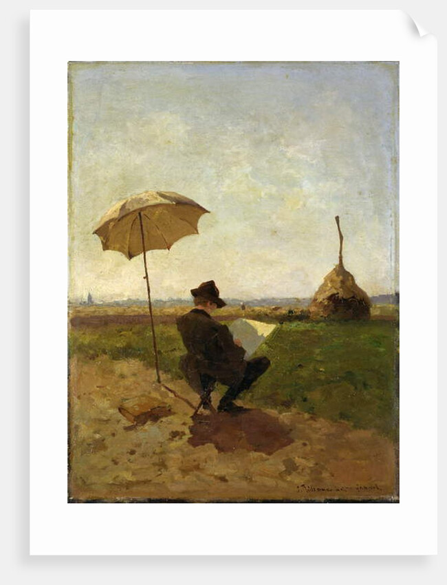 The painter P.J.C. Gabriel by Jacob Coenraad Ritsema