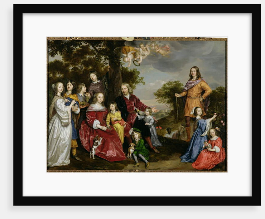 Portrait of W. van der Kerckhoven and his family, 1652 by Jan Mytens or Mijtens