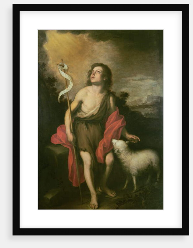 St. John with a Lamb by Bartolome Esteban Murillo