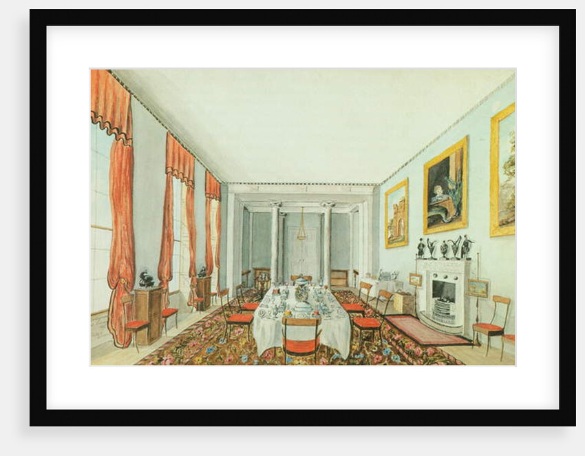 The Dining Room at Aynhoe, 23 January 1835 by Lili Cartwright
