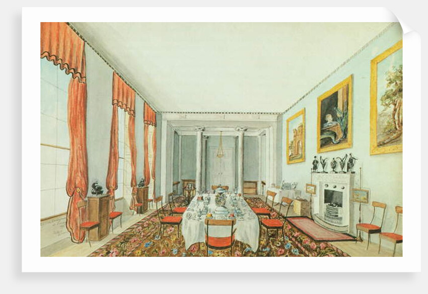 The Dining Room at Aynhoe, 23 January 1835 by Lili Cartwright